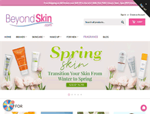 Tablet Screenshot of beyondskin.com